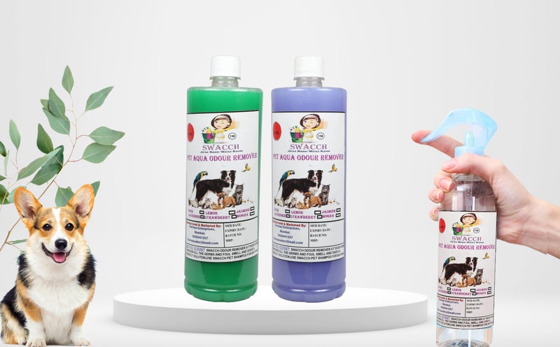 swacch PET Aqua Odour Remover (1 Litre) (Combo Pack of 2) Jasmine & Lavender I Long-Lasting Fragrance I Non-Toxic & Eco-Friendly I Safe for All Surfaces - Image 2