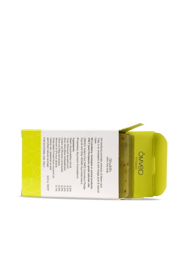 Omved Shuddhi Ayurvedic Neem Tulsi Soap Pack Of 3100% Pure Vegan & Chemical Free 100 G - Image 2