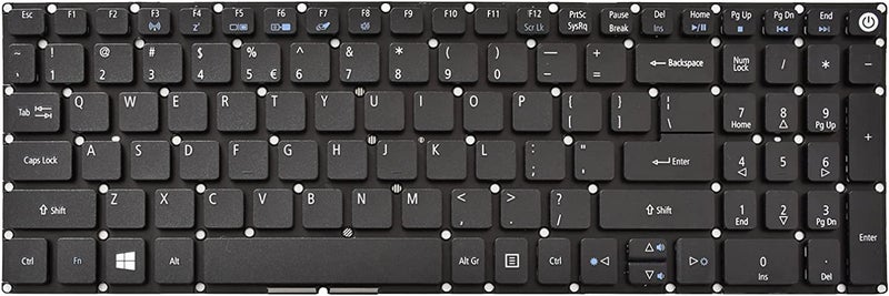 Wefly لوحة مفاتيح لابتوب متوافقة مع ACER Aspire E5-575 E5-522 E5-523 E5-552 E5-553 E5-532 E5-573 - Image 2