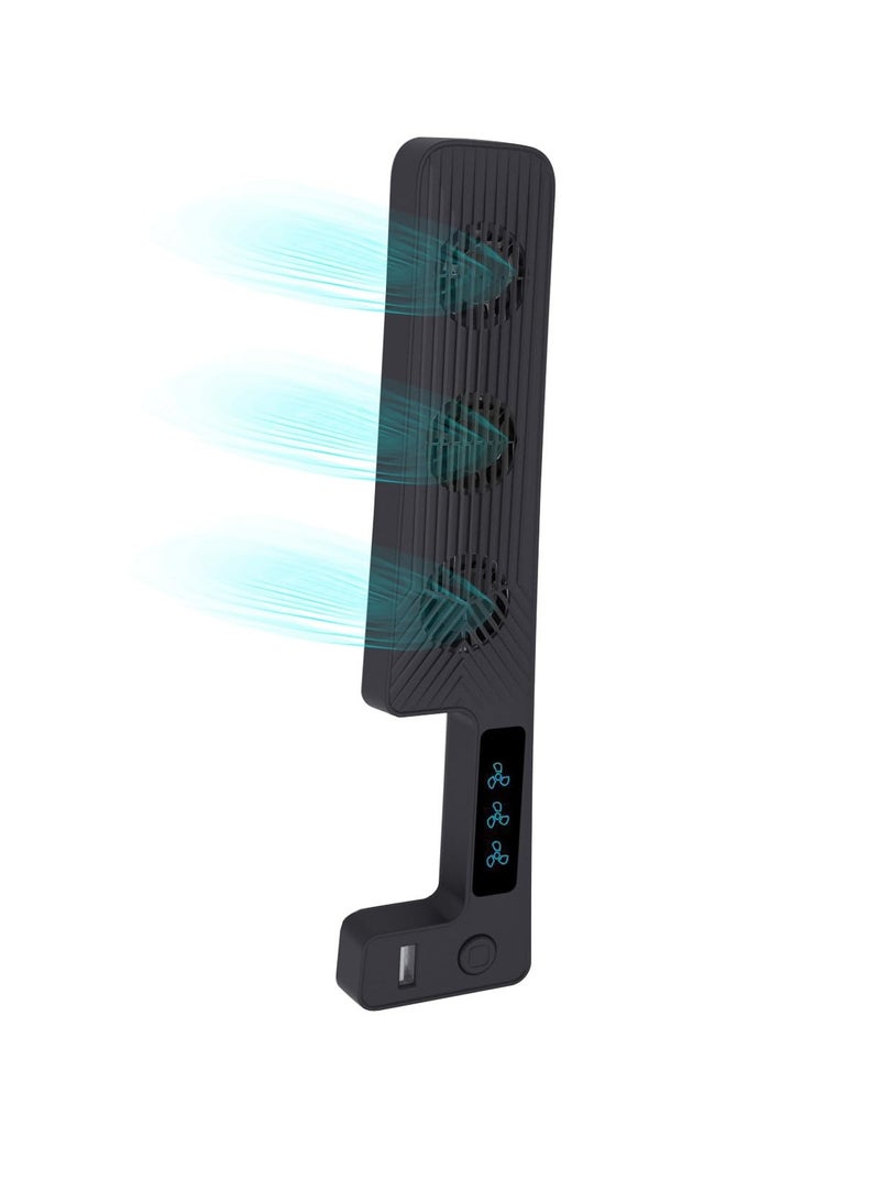 Cooling Fan For Sony P5 Slim Thermal Cooler Fan Built-in 3 Fans/with 3 Air Speed Settings Fan Speed Up To 9500RPM (Black)  - Image 2