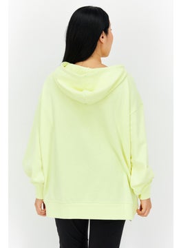 PUMA Women Oversized Fit Long Sleeve Hooded Outdoor Sweatshirt, Yellow  - Image 2