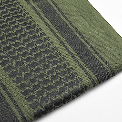 PURFUN Men's Large Arab Shemagh Turban Bandana Headscarf Breathable Soft Cotton Desert Wrap Muslim Hijab Headband Shawl Keffiyeh Arabic Scarf Headcover Head Neck Arab Scarf - Image 5