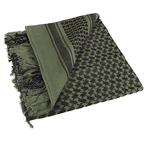 PURFUN Men's Large Arab Shemagh Turban Bandana Headscarf Breathable Soft Cotton Desert Wrap Muslim Hijab Headband Shawl Keffiyeh Arabic Scarf Headcover Head Neck Arab Scarf - Image 3