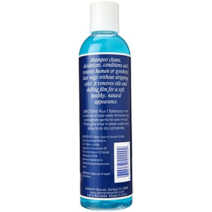Demert WIG & WEAVE SYSTEM SHAMPOO FOR NATURAL AND SYNTHETIC HAIR 8 OZ - Image 2