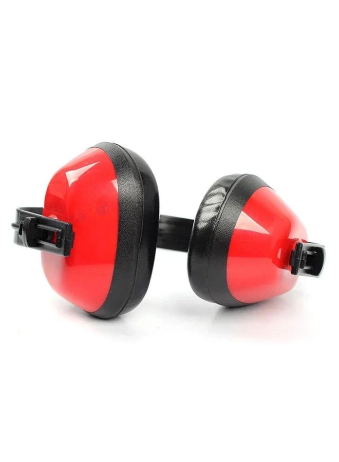 درافل وسادة ملحقات صناعية من إسفنج دورافيل لتقليل الضوضاء، وغطاء حماية للأذن باللونين الأسود والأحمر، وعصابة رأس قابلة للتعديل، وحماية سمع آمنة للعمل، - Image 4