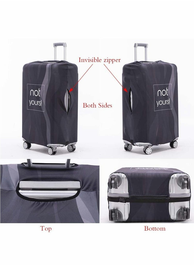 Excefore - Luggage Cover, Washable Suitcase Protector Anti-scratch Suitcase Cover Fits 22-24 Inch Luggage (M) - Image 1