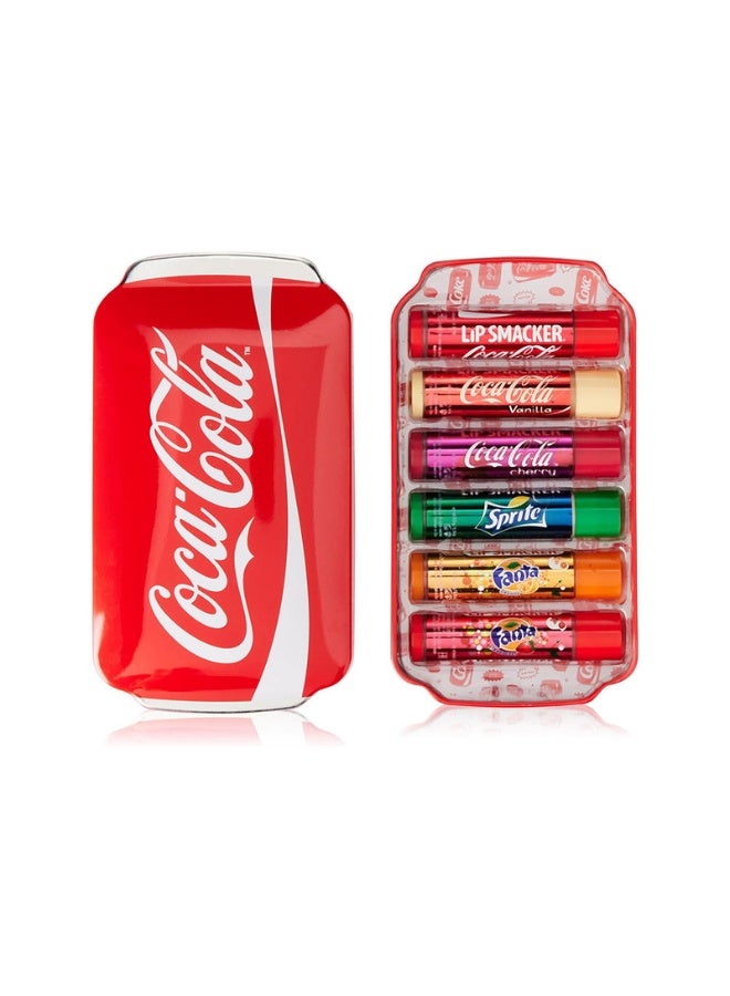 Lip Smacker عبوة متعددة من كوكا كولا - صندوق معدني 6 قطع جديدة - Image 1
