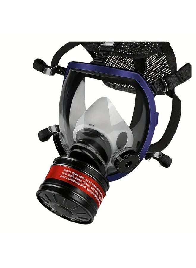 قناع Q3 ماسك ثنائي الوظيفة للوجه الكامل مع فلتر 40 ملم - قناع غاز صناعي آمن قابل لإعادة الاستخدام - Image 1