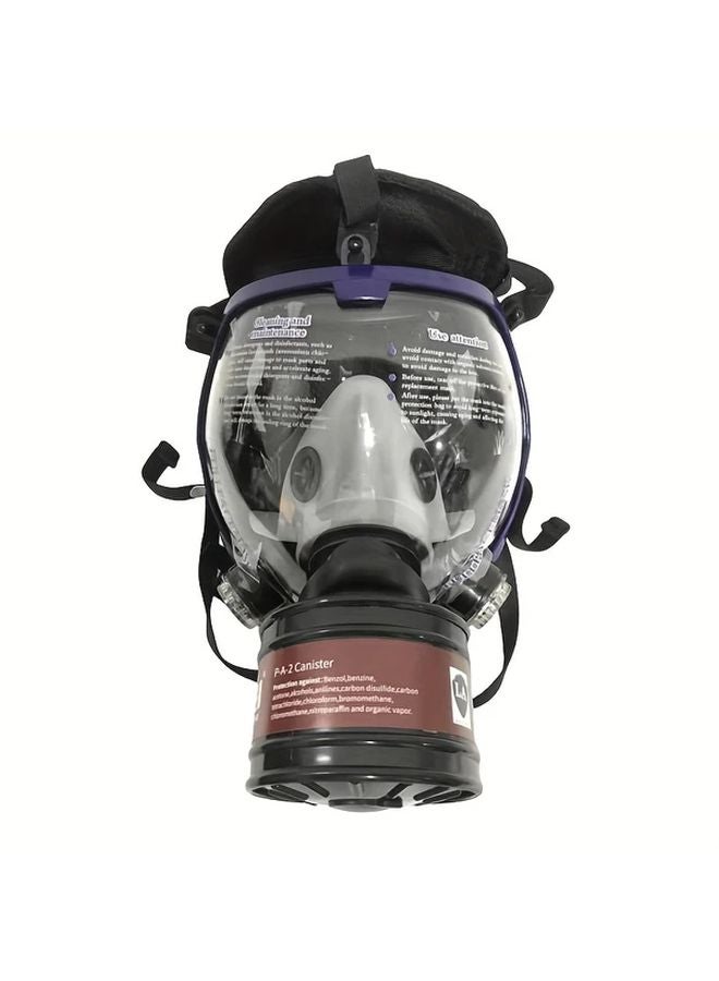 قناع Q3 ماسك ثنائي الوظيفة للوجه الكامل مع فلتر 40 ملم - قناع غاز صناعي آمن قابل لإعادة الاستخدام - Image 5