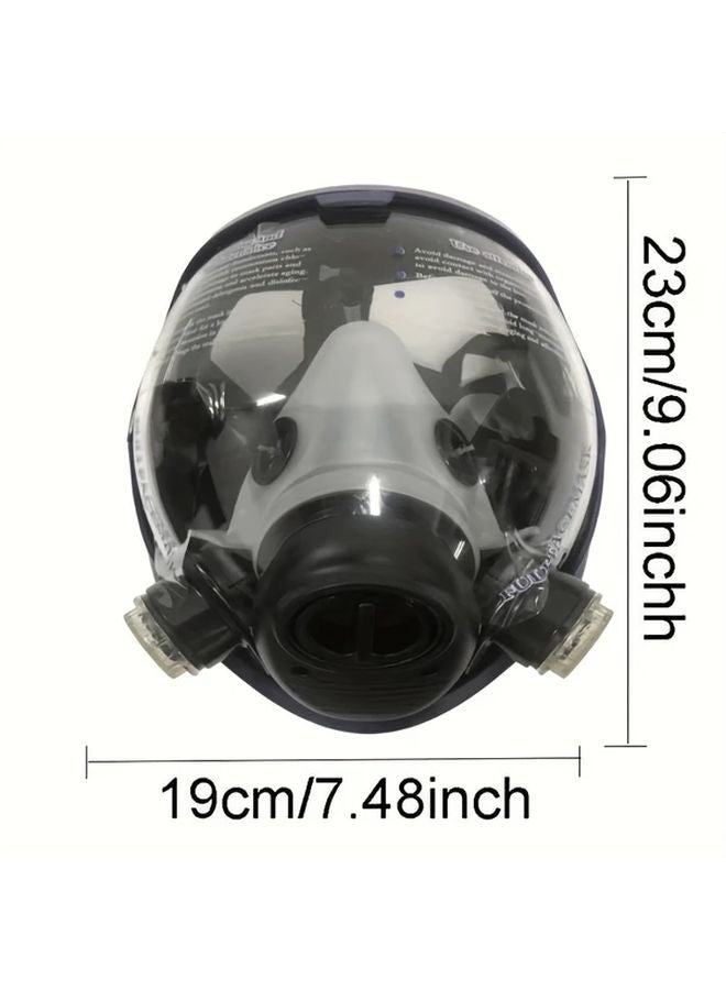 قناع Q3 ماسك ثنائي الوظيفة للوجه الكامل مع فلتر 40 ملم - قناع غاز صناعي آمن قابل لإعادة الاستخدام - Image 3