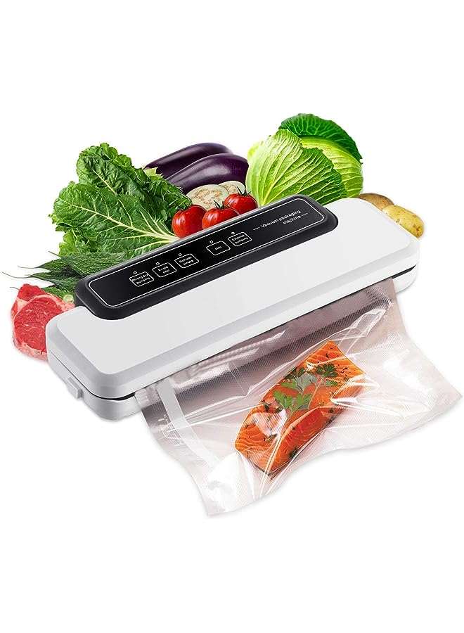 Raxoom Sealer Machine By Crokett With 10 Bags- Automatic Food Sealer Machine With Compact & Portable Design- Lab Tested Vacuum Sealing Machine Featuring Led Indicator Lights, Dry & Moist Food Modes - Image 1