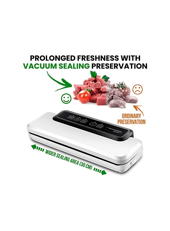 Raxoom Sealer Machine By Crokett With 10 Bags- Automatic Food Sealer Machine With Compact & Portable Design- Lab Tested Vacuum Sealing Machine Featuring Led Indicator Lights, Dry & Moist Food Modes - Image 2