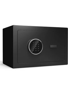 Arabest Mini Security Safe with Electronic Keypad Lock and Physical Key for Storing Jewelry Passport Watch Cash for Home/Office/Hotel (Black)  - Image 1