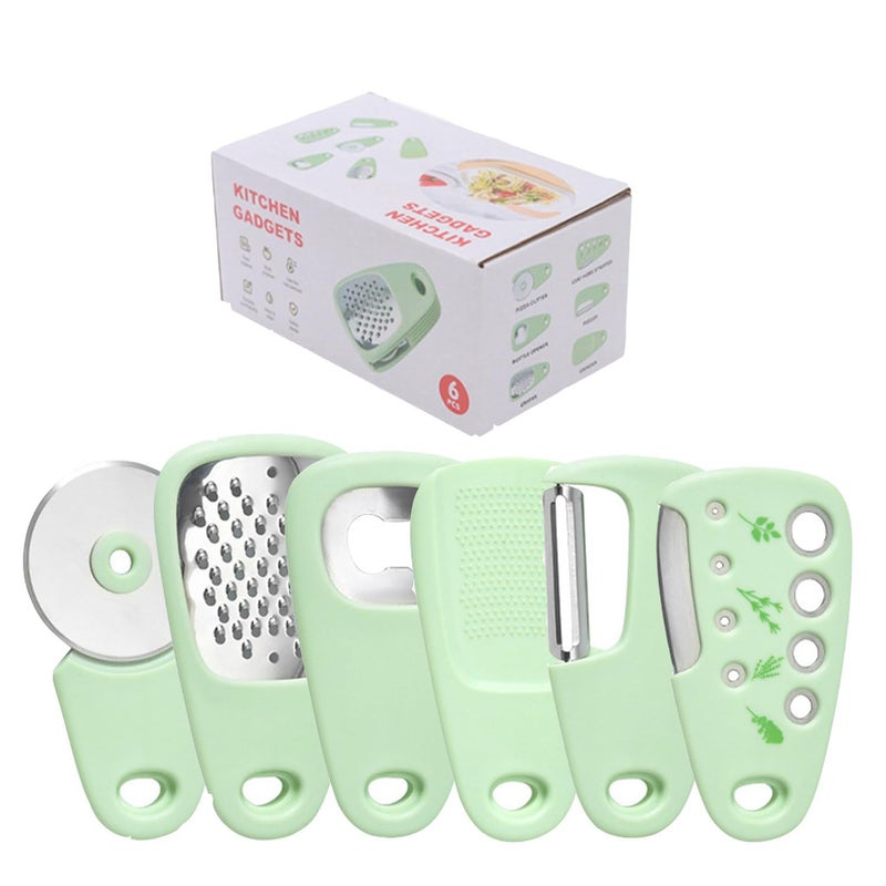 DLEST Kitchen Gadgets Set Space Saving Kitchen Gadgets Camper Gifts RV Gifts 6 Piece Kitchen Gadgets and Tools RV Kitchen Accessories Motorhome Accessories RV Gadgets - Image 1