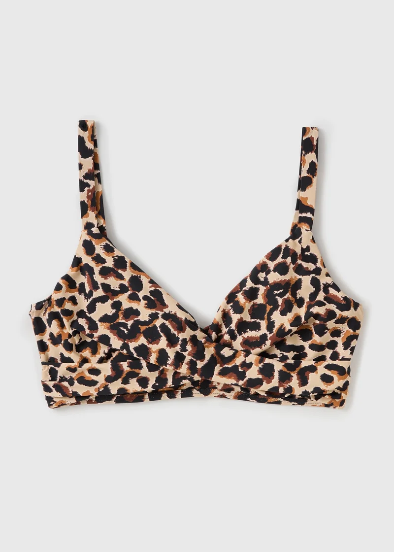 ماتلان DD+ Brown Leopard Shapewear Bikini Top