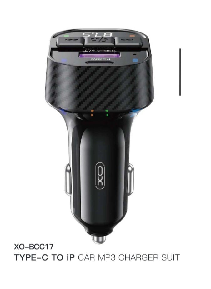 إكس أو شاحن سيارة XO BCC17 ثنائي المنفذ PD30W  - Image 1