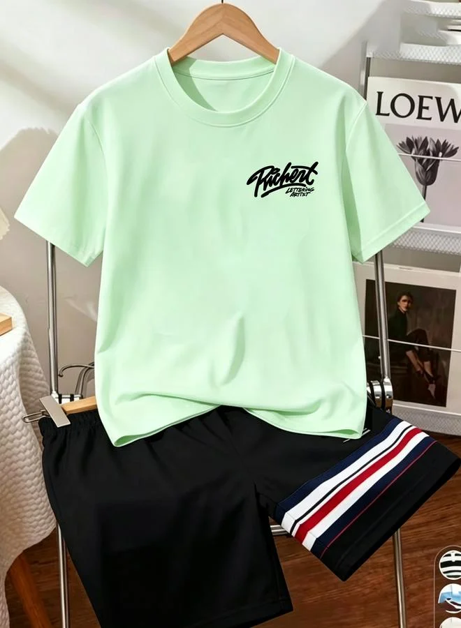 Take Two Kids Short Sleeve Cotton T-Shirt with Graphic Print