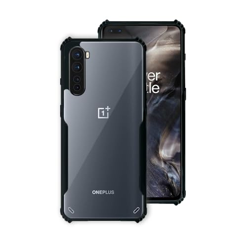 7-Seven 7SEVEN® Ipacky Back Cover for OnePlus Nord Mobile Back Case Shock Proof Design Camera Edges Protection Crystal Clear 1+ Phone Case Precise Cutouts Matte Black Soft Bumper Phone Cover - Image 1