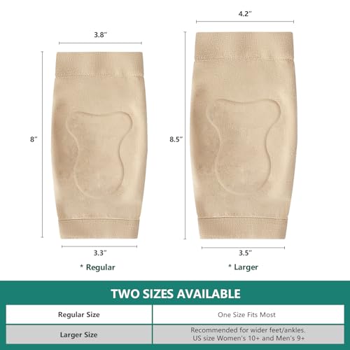 Welnove Achilles Tendonitis Heel Protector Socks - (FSA&HSA) Welnove Achilles Tendon Support Compression Socks - Gel Padded Sleeve for Cushion & Protection of Bursitis, Tenderness, Dry Cracked, Regular - Image 5