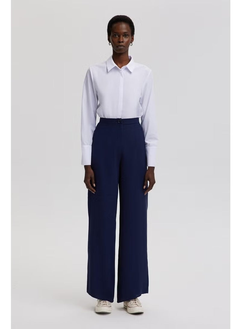 Touche Wide Leg Crepe Trousers - Image 1