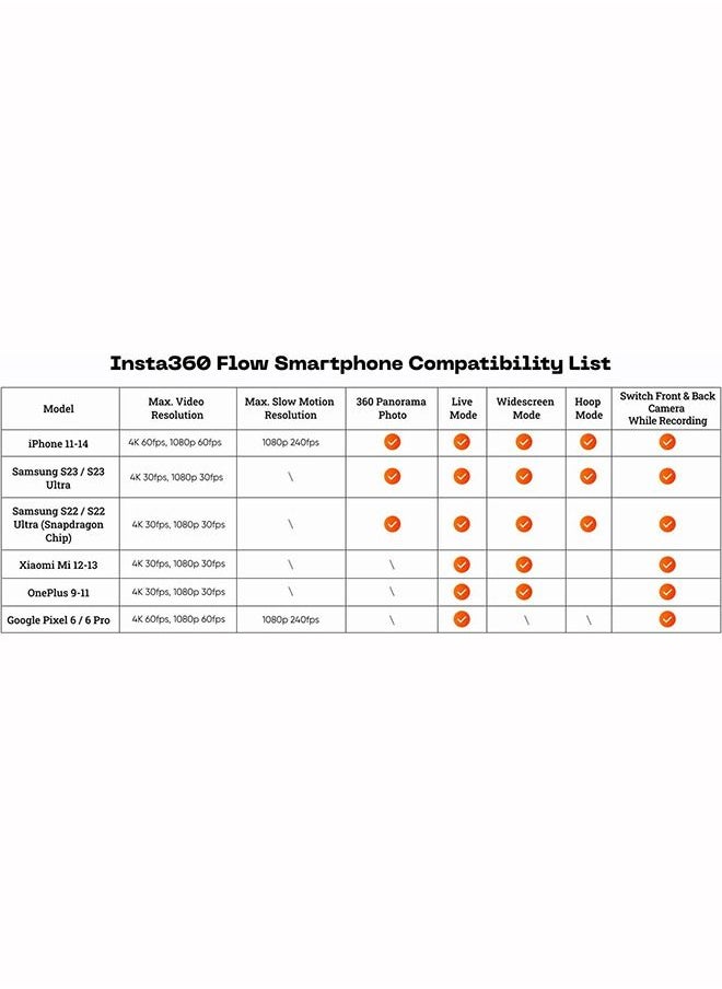 Insta360 - Flow AI-Powered Gimbal Stabilizer for Camera Auto Tracking Gimbal 3-Axis Stabilization Built-in Camera Gimbal - Image 1