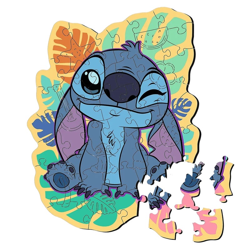 Trefl - Lilo & Stitch: Happy Stitch Wooden Puzzle 50 Pieces - 20281 - Image 2