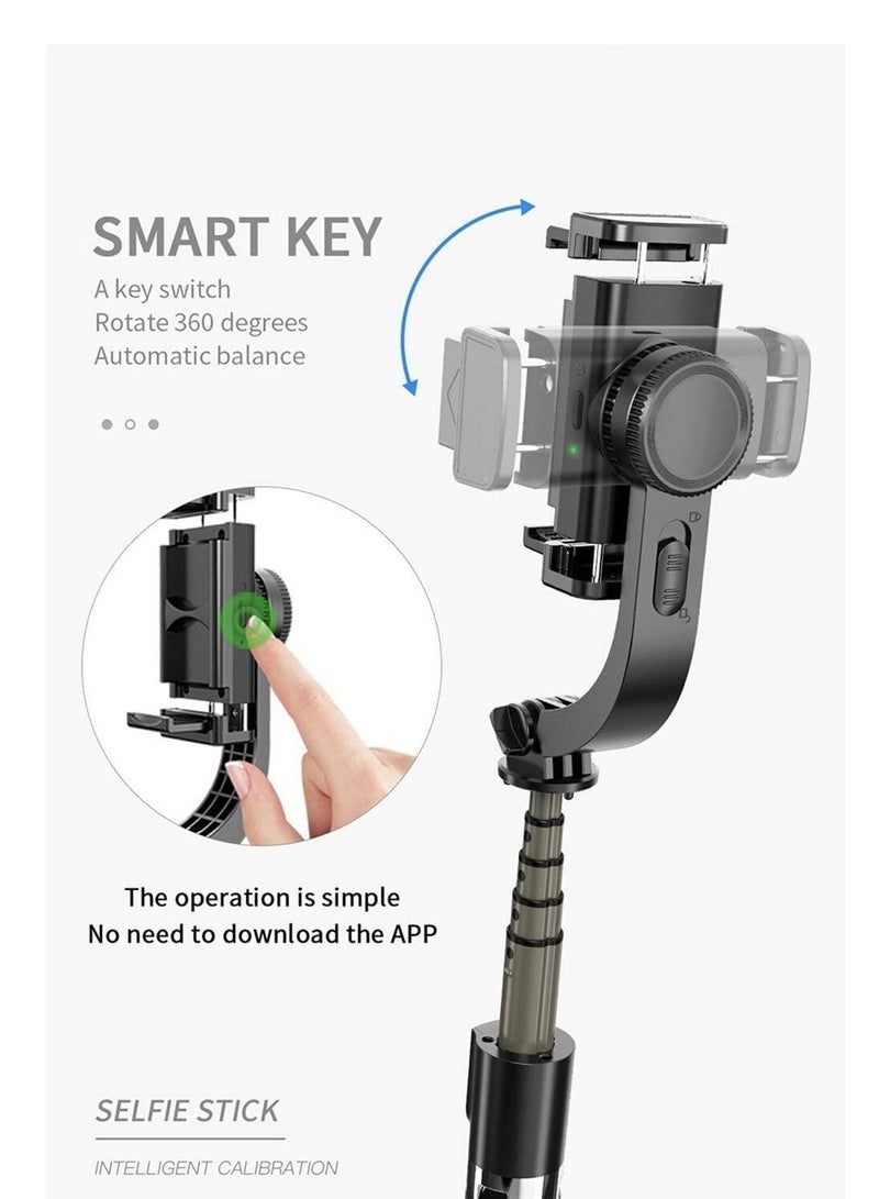 L08 Bluetooth Handheld Gimbal Stabilizer Mobile Phone Selfie Stick Holder Adjustable Selfie Stand With tripod - Image 2