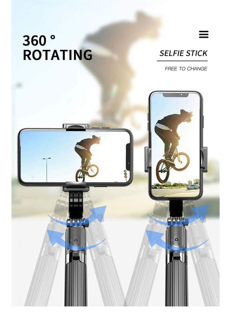L08 Bluetooth Handheld Gimbal Stabilizer Mobile Phone Selfie Stick Holder Adjustable Selfie Stand With tripod - Image 3