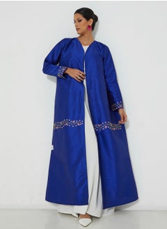 Rosette Abaya Blue Abaya  - Image 3