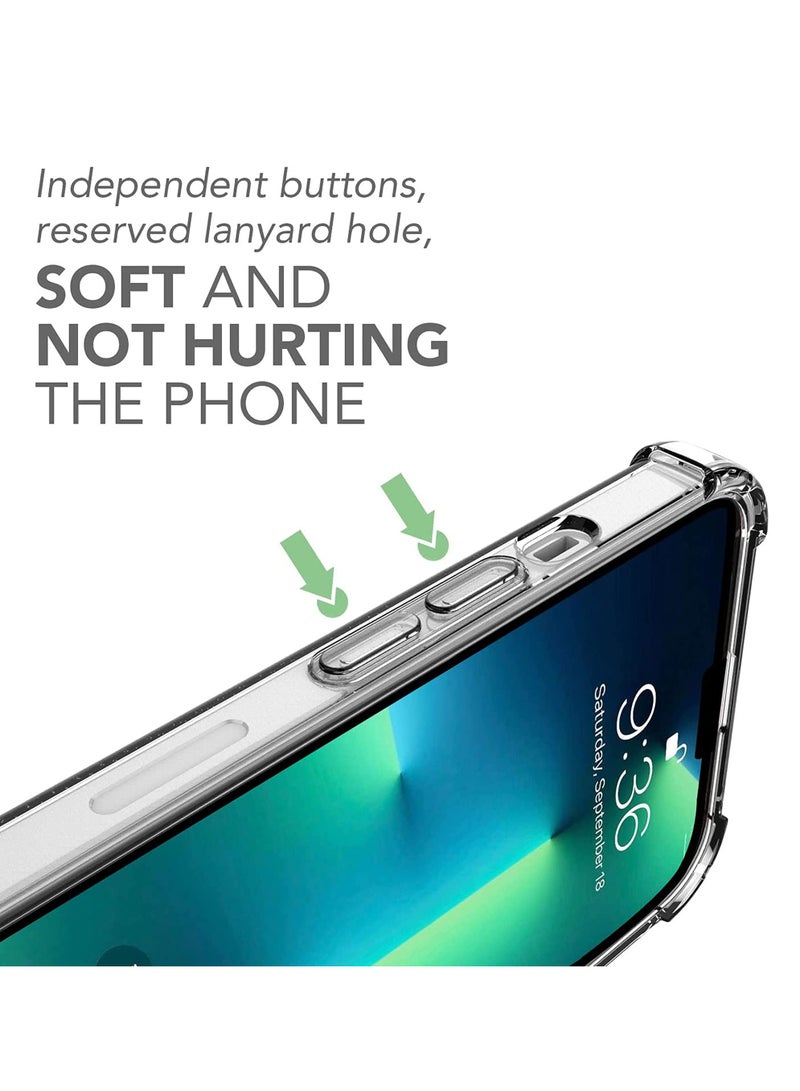 BORTONY iPhone 15 Pro Max Case Cover Transparent Anti Yellowing Slim Thin Cover Comfortable Grip Reinforced Bumper Shell Corner Shockproof Protective Cover 6.7 Inch - Image 5