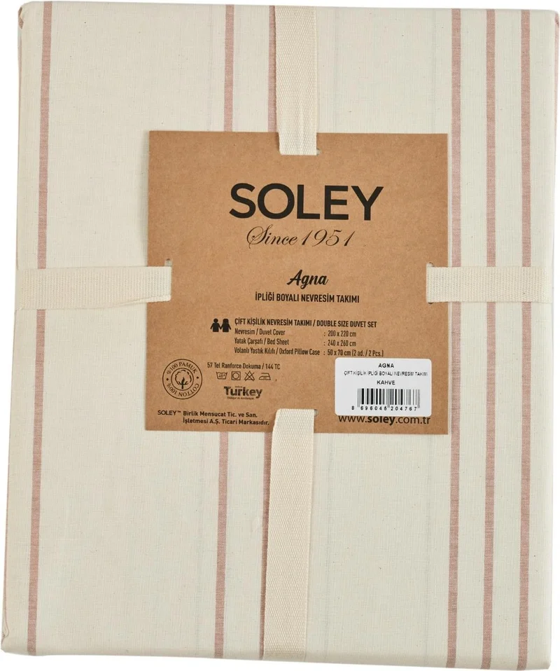 Soley | Agna | 100% Cotton Yarn Dyed Single Duvet Cover Set