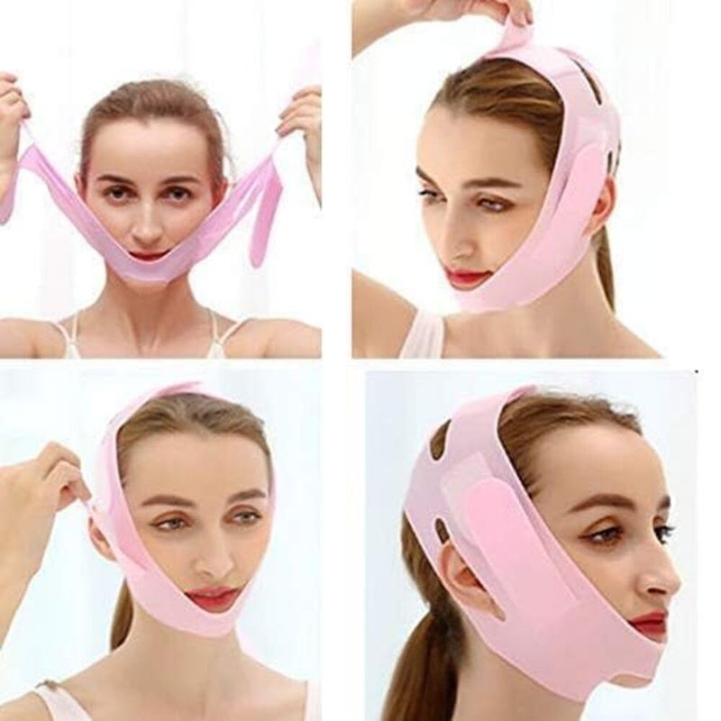 VEZPAX Silicone V Face Mask for Face Lift | Facial Slimming Bandage for Chin & Cheek | Double Chin Reducer for Women & Men | Skin Tightening Belt for Slim Lift, 1 count - Image 5