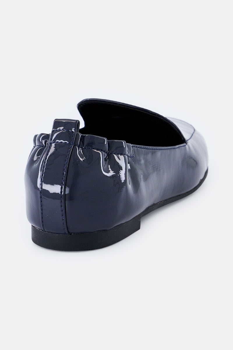 NINE WEST Women Haylee Slip On Shoes, Navy Blue - Image 3