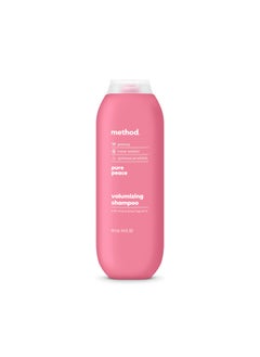 Method Method Volumizing Shampoo, Pure Peace with Rose, Peony, and Pink Sea Salt Scent Notes, Paraben and Sulfate Free, 14 oz (Pack of 1) 