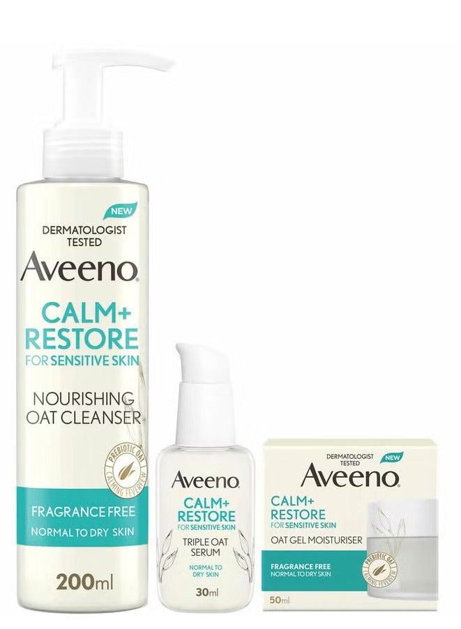 Aveeno Face 3-Step Routine Bundle for Sensitive Skin - Image 1