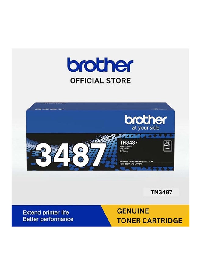 brother TN 3487 Toner Cartridge Black - Image 1