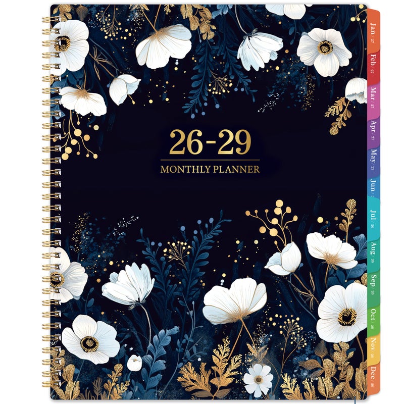 Tersus 2026-2029 Monthly Planner/Calendar - July 2026 - June 2029, 9â€ Ã— 11â€, 3 Year Monthly Planner 2026-2029, 36-Month Calendar with Tabs,Inner Pocket, Twin-wire Binding, Enterprise - Image 1