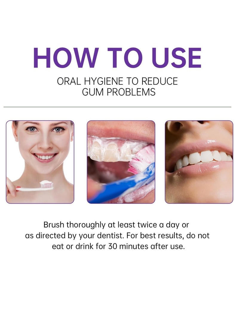 GROEI 7pro Intense Toothpaste, 7pro Intense Whitening Toothpaste With 7 Probiotics For Teeth, Natural Deep Cleaning Care toothpaste, Deep Enamel Repair & Long-Lasting Freshness (140g) - Image 3