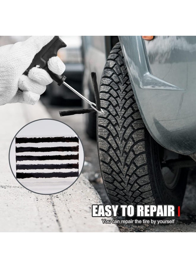 AWELCRAFT Tire Repair Strings 90pcs 4" black, Automotive Tool Tire Repair Plugs for Tubeless Off-Road Tires Car, Bike, ATV, UTV, Wheelbarrow, Mower - Image 4