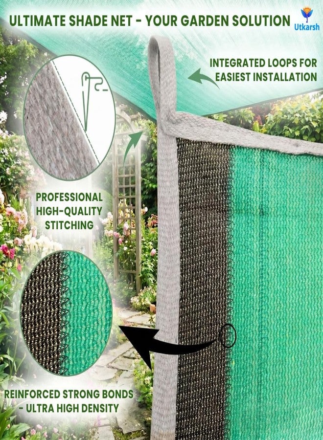 Utkarsh Green Shade Net - 75% UV Protection | Multipurpose Agro Net for Terrace, Garden, Greenhouse & Balcony | Protection from Sun | Indoor & Outdoor Use | Size - 4 ft x 10 ft - Image 4