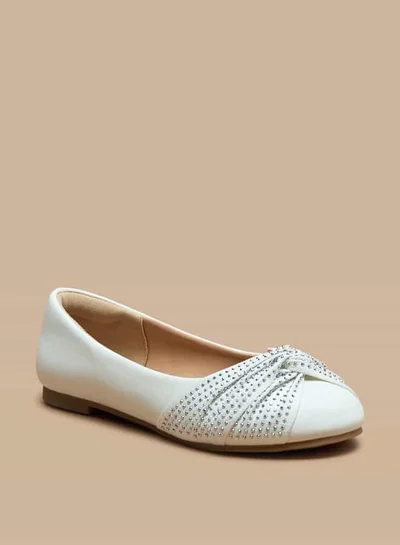 Celeste Girls' Embellished Slip-On Ballerina Shoes