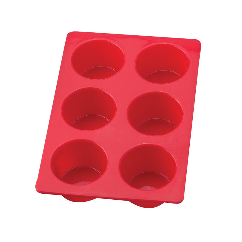 Mrs. Anderson's Baking Mrs Andersons Baking Silicone 6Cup Jumbo Muffin Pan NonStick EuropeanGrade Silicone
