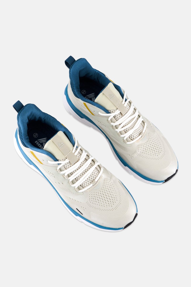 RBX Men Mesh Lightweight Lace Up Running Shoes, Light Grey - Image 4