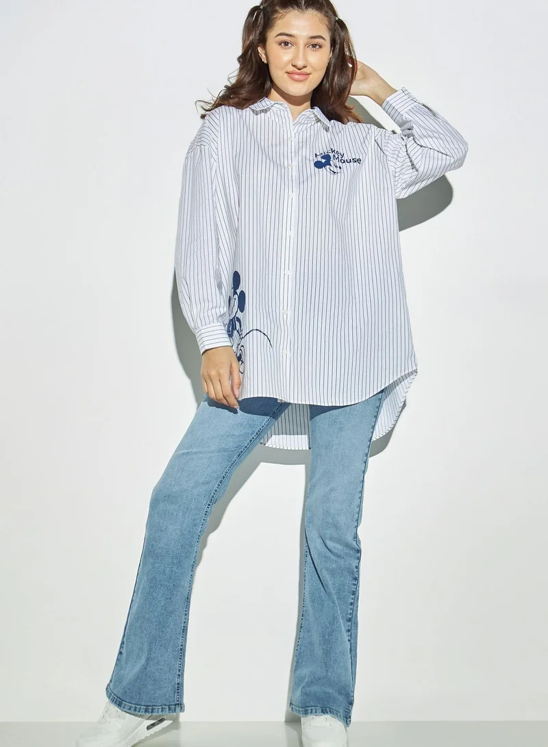 SP Characters Button Down Oversized Shirt