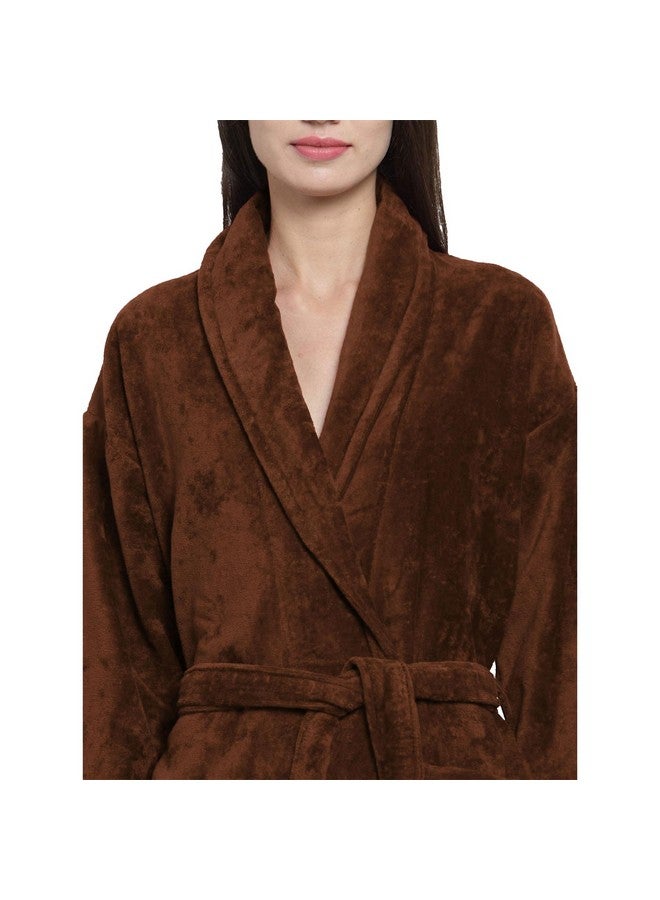 MYTRIDENT Trident Soft Comfort 100% Cotton Shawl Collar Bathrobe, Wilssing Gown, Super Soft, Absorbent-Perfect for Gym, Shower, Spa, Hotel Robe, Vacation (Willow Wood, Large) - Image 5