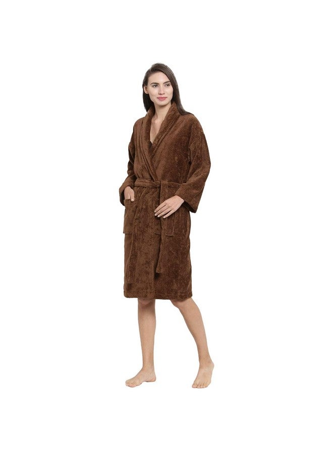 MYTRIDENT Trident Soft Comfort 100% Cotton Shawl Collar Bathrobe, Wilssing Gown, Super Soft, Absorbent-Perfect for Gym, Shower, Spa, Hotel Robe, Vacation (Willow Wood, Large) - Image 4