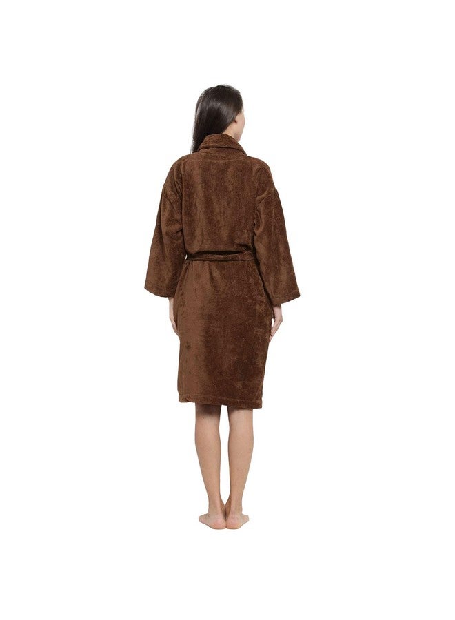 MYTRIDENT Trident Soft Comfort 100% Cotton Shawl Collar Bathrobe, Wilssing Gown, Super Soft, Absorbent-Perfect for Gym, Shower, Spa, Hotel Robe, Vacation (Willow Wood, Large) - Image 2