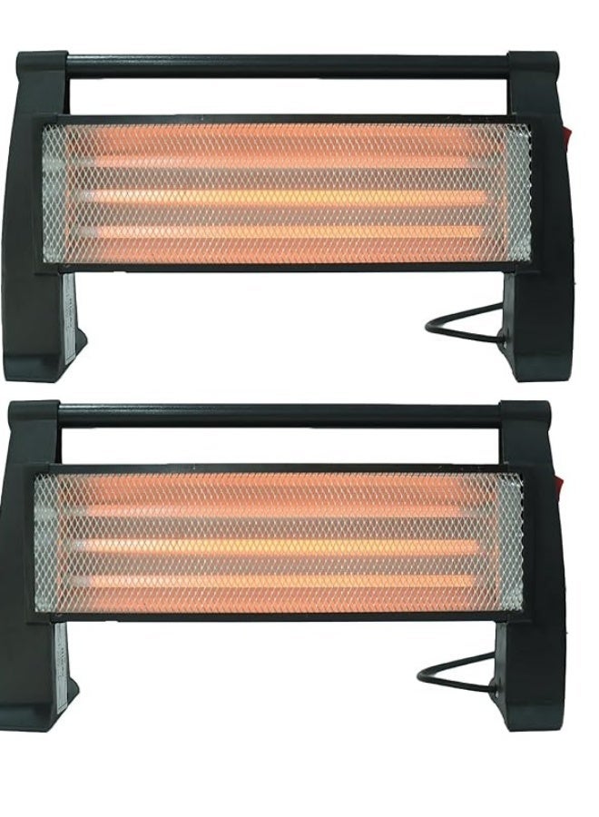 هاي واي دفاية هالوجين من هاي واي - لون اسود - KH 2820 - 1800 وات موفره للطاقة  2 قطعة  3شمعة - Image 1