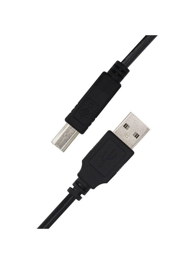 كابل USB 2.0 A إلى B بطول 1.5 متر - سلك طابعة وماسح ضوئي عالي السرعة، متوافق مع أجهزة HP وCanon وEpson وBrother ومحركات الأقراص الصلبة الخارجية وغيرها - Image 4