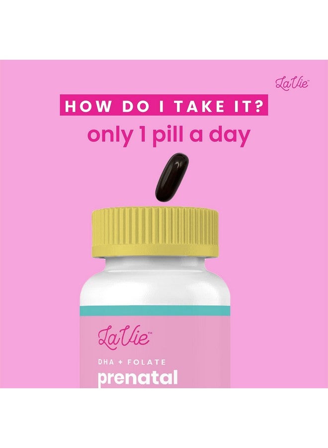 Lavie فيتامينات لافي قبل الولادة مع الزنجبيل، DHA، حمض الفوليك، والحديد - ضرورات الحمل لتطوير دماغ وجسم الطفل - فيتامينات قبل الولادة خالية من الكائنات المعدلة وراثيًا وخالية من الغلوتين للنساء (إمداد لمدة شهر)  - Image 5